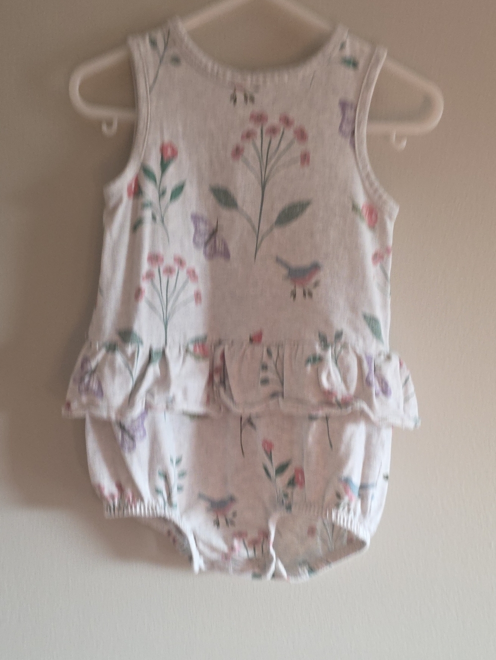 Little Planet By Carter's Girls Floral Ruffle Romper
